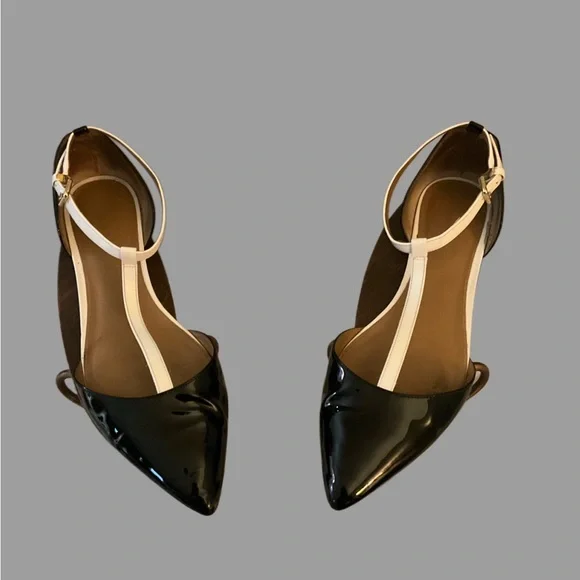 Calvin Klein Black and Cream Flats - Picture 1 of 8
